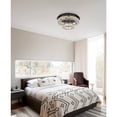 thumbnail image 4 of Monroe 22 inch LED double flush mount in black, 4 of 9