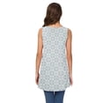 thumbnail image 3 of Anygrew Womens Summer Casual T-Shirt V-Neck Sleeveless Tunic Tops for Leggings Loose Blouse Shirt, 3 of 8