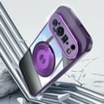 thumbnail image 7 of for Google Pixel 9 Magnetic Clear Case Compatible with MagSafe, Drop Protection Ultra Slim Shockproof Anti-Scratch Phone Case with Camera Lens Protector Dust-Proof for Men Women - Darkpurple, 7 of 7