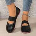 thumbnail image 2 of Xfvqtps Womens Loafers Flats Elastic Strap Mary Jane Slip on Comfortable Shoes Padded Insole Non Slip Sole Round Toe Black, 2 of 8