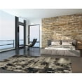 thumbnail image 1 of 63" X 91" X 0.'25" Ivory/Charcoal Polyester Rug, 1 of 1