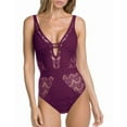 thumbnail image 2 of Deep Black Womens Large Crochet One-Piece Swimsuit $118 L, 2 of 2
