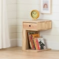thumbnail image 6 of South Shore Sweedi Scandinavian 1-Drawer Nightstand, Solid Wood, Natural, 6 of 13