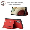 thumbnail image 4 of Dteck for Samsung Galaxy A13 5G Case Wallet Dual Layer Lightweight Premium Leather with Card Slots Kickstand Flip Case Protective Case for Samsung Galaxy A13 Wallet Case 6.5 inch,Red, 4 of 8
