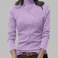 thumbnail image 1 of MHFRRA Camiseta Informal para Uso Diario, Cómoda y Elegante, Ideal para Usar En Capas O Como Outfit. Camiseta Versátil para Cualquier Ocasión, Imprescindible En Tu Armario. Púrpura, 1 of 4