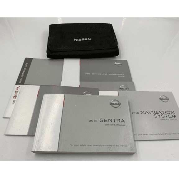 2016 Nissan Sentra Owners Manual Handbook Set with Case OEM C04B52045
