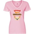 thumbnail image 3 of Inktastic Chihuahua Dog Lover Women's V-Neck T-Shirt, 3 of 5