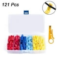 thumbnail image 1 of Kit de conector de empalme rápido T-Tap, conectores de cable T-Tap autodesprendibles con terminales de desconexión rápida macho aislados + conector eléctrico de empalme rápido Xemadio 221385, 1 of 9