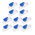 thumbnail image 2 of Válvula de bola de cierre en línea Ticfox 10 Uds. Accesorios de conexión rápida de plástico OD de 1/4 pulgadas para purificador de agua, 2 of 14