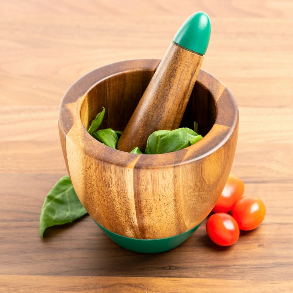 Thyme & Table Mortar & Pestle, Acacia