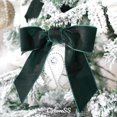 thumbnail image 4 of Lazos de Cinta de Terciopelo LIZLOVESS Verde Cazador Paquete de 12 de 12 cm para Navidad, 4 of 9