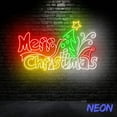 thumbnail image 3 of Handmadetneonsign Merry Christmas Neon Sign, Christmas Quote Led Sign, Christmas Holiday Wall Art, Winter Home Decor 80939, 3 of 5