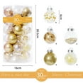 thumbnail image 3 of JLFNYA Christmas Tree Decorations,Christmas Ornaments,30PCS Christmas Ball Ornaments Christmas Tree Decoration Holiday Multiple Styles Ornaments for Christmas Trees Party Ball Decoration 6cm, 3 of 3