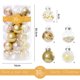 thumbnail image 3 of 30 bolas navideñas de 6 cm para decorar el árbol de Navidad, varios estilos, para fiestas, árboles de Navidad, bolas de cristal brillantes, decoración para ventanas, regalo único para, 3 of 9