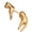 Gold, variant on Fashionable Inspired Earrings For Delicate Skin Reversible Charm Trendy Everyday Jewelry Accessories