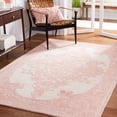 thumbnail image 2 of SAFAVIEH Metro Gertrude Medallion Area Rug, Pink/Ivory, 6' x 9', 2 of 11