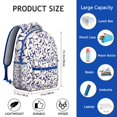 thumbnail image 6 of "Wildflower and Sunflower Design School Backpack - Cute Floral Print Bag for Women & Teens, Durable Bookbag with 15 Inch Laptop Pocket for College", 6 of 6