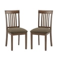 thumbnail image 3 of EOP Upholstered Dining Chair Set of 2, Farmhouse Kitchen Wood Chairs with Backrest, Modern Fabric Padded Dining Chairs for Kitchen, Living Room, Coffee Pad, 3 of 11