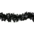 thumbnail image 4 of Northlight Pre-Lit LED B/O Iced Christmas Garland - 6' x 9" - Black - Warm White Lights, 4 of 6