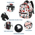 thumbnail image 3 of Valentine's Day Love Airport Backpack Preppy Cute Mini Shoulder School Backpack Lightweight with Adjustable Shoulder Strap Large Capacity Printed Design, 3 of 6