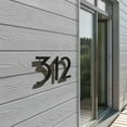 thumbnail image 5 of HASWARE 6 inch (15 cm) Floating House Number Apartment Door Numbers Mailbox Address Sign, ABS Plastic (#5, Black), 5 of 6