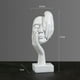 thumbnail image 4 of Estatua abstracta de resina nórdica, adornos de escritorio, escultura, figuritas, cara, personaje, luz, arte de lujo, artesanía, decoración del hogar y la Oficina, 4 of 5