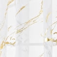 thumbnail image 2 of Matsuzay FleinngHoz-cortina de ventana con patrón de mármol, Panel divisor transparente, ventana semiopaca, persiana para sala de estar y Decoración del hogar oro, 2 of 6