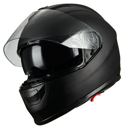 1Storm Motorcycle Full Face Helmet Street Bike Dual Visor/Sun Shield HJAH15  Matt