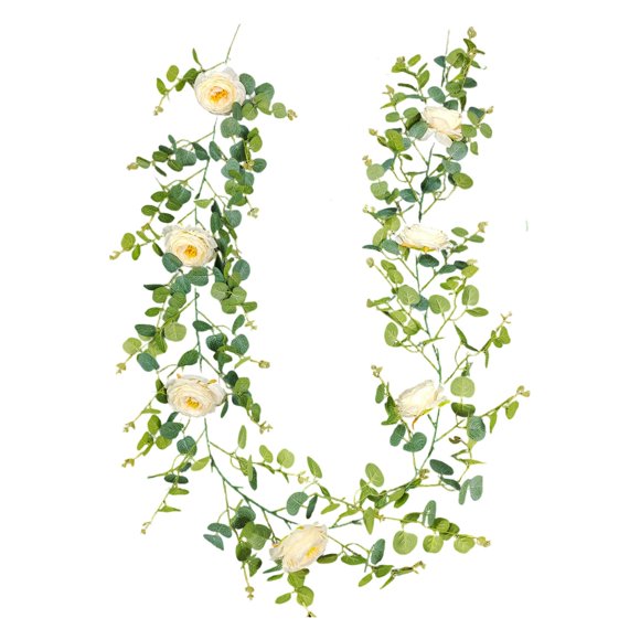 Arrangement Élégant de Roses avec Vignes Vertes et Champagne pour Mariage, Fête, Foyer, Maison