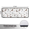 thumbnail image 5 of Kitchen Rugs Sets Of 2,White Butterfly Pattern Anti Fatigue Kitchen Mat Rugs Non Slip Washable,Decorative Kitchen Floor Mats for Kitchen,Sink,Laundry,17"x47"+17"x47", 5 of 5