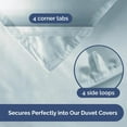 thumbnail image 6 of CGK Linens Premium Reversible Down Alternative Comforter - Queen Size All-Season Fluffy & Cozy Duvet Insert, Navy Blue/SkyBlue, 6 of 7