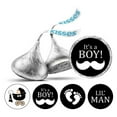 thumbnail image 1 of Darling Souvenir It's A Boy Stickers Candy Chocolate Labels 190 Pcs Party Fabor-Beige (Burlap), 1 of 2