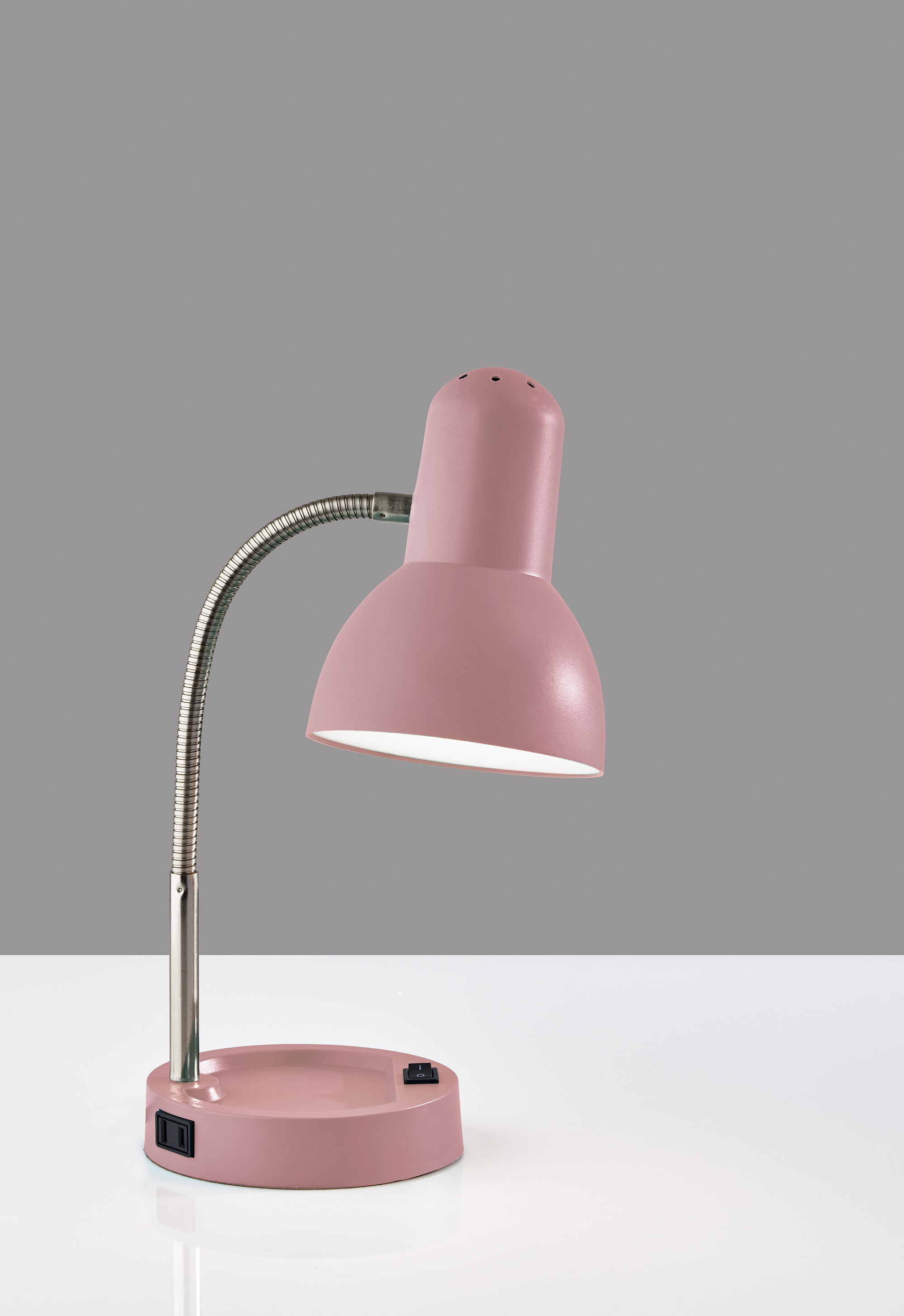 Mainstays Pink LED Desk Lamp with Catch-All Base and Kuwait Ubuy