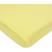American Baby Co. Supreme Cotton Fitted Mini Crib Sheet, Maize