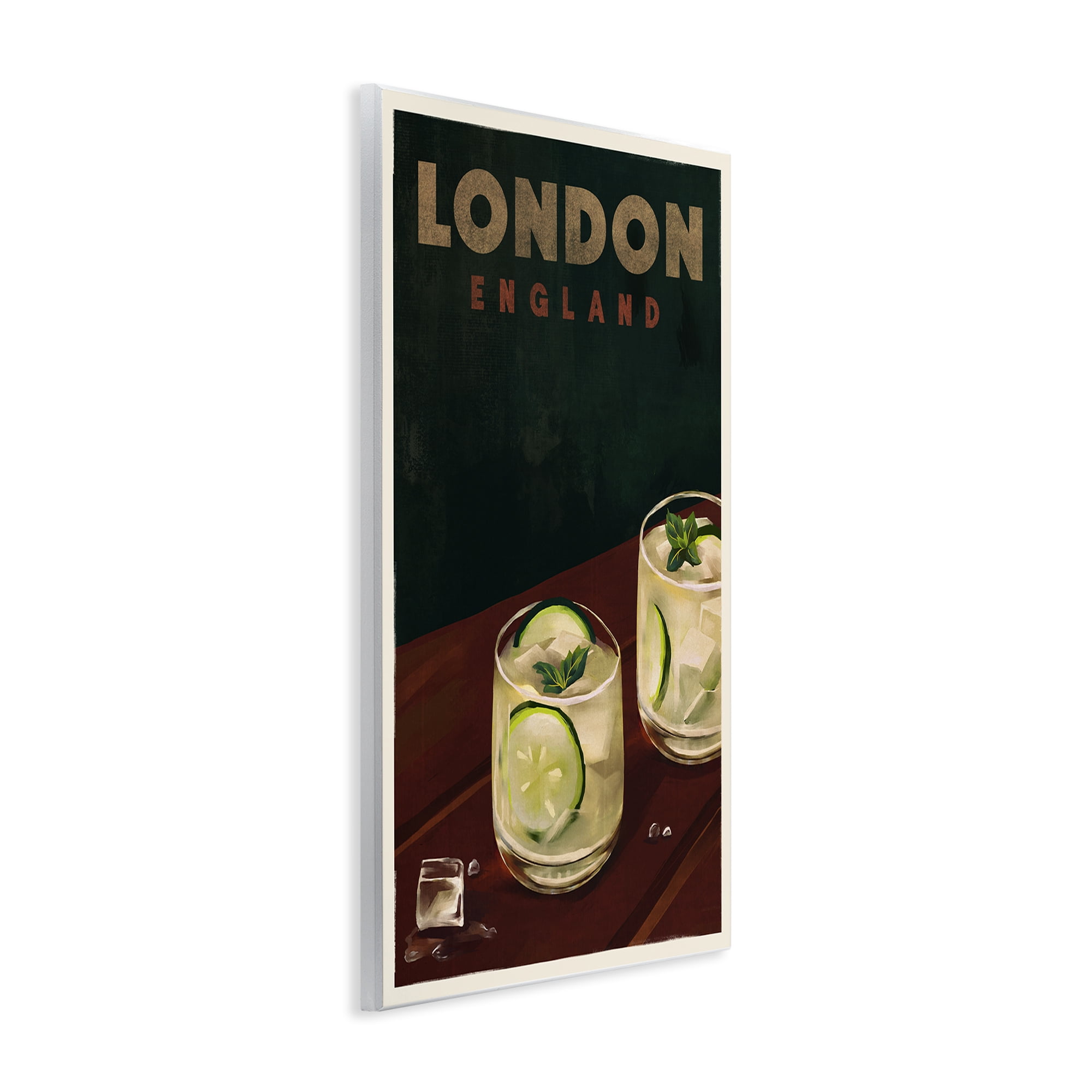 Stupell Industries London England Cocktail Food & Beverage Painting Unframed Art Print Wall Art, 13 x 19