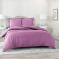 thumbnail image 1 of Ultra Soft 1000 Series Lavender 3 Piece California Queen Duvet Cover Set ( Duvet Cover + 2 Pillowcases ) Zipper Closure Egyptian Cotton Farmhouse Bedding Comforter Cover Set, 1 of 5