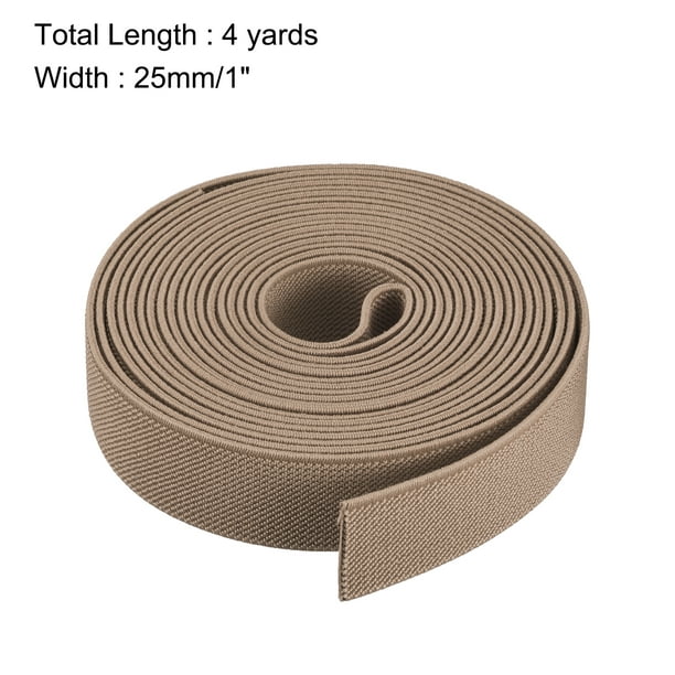 Twill Elastic Band Double Side 1 Flat 4 Yard 1 Roll Flat Elastic