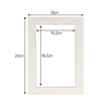 thumbnail image 3 of Winter Suede Acid Free 16x20 Picture Frame Mats with White Core Bevel Cut for 11x17 Pictures - Fits, 3 of 4