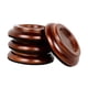 thumbnail image 3 of Juego de 4 ruedas de madera para patas de piano, protección para el suelo de pianos verticales. Marrón, 3 of 9