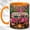 Orange, variant on Pink Trailer Coffee Mug, Glam Camping Mug, Ceramic 11 oz