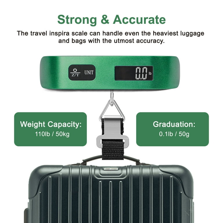 Travel Inspira Luggage Scale, Portable Digital Hanging Baggage