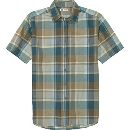 Faded Glory - Big Men's Short-Sleeved Madras Plaid Shirt