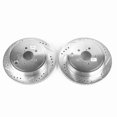thumbnail image 2 of Power Stop Rear Pair of Drilled and Slotted Brake Rotors JBR1501XPR Fits 2011 Subaru Outback, 2 of 3