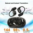 thumbnail image 2 of AI Translation Earbuds Real-Time 144 Languages Translator Bluetooth 5.3 Headphones Travel Business, 2 of 9