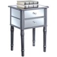 thumbnail image 3 of Convenience Concepts Gold Coast Mayfair Mirrored End Table in Silver Wood Finish, 3 of 3
