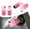 Pink, variant on 4Pcs Duck Tire Valve Caps, Funny Sunglasses Duck Valve Stem Caps Covers for Wheels, Decorative Cute Tire Valve Caps for Car Accessories (Hexagon Duck Silver)