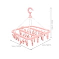 thumbnail image 2 of ELAYARD 2Ud Colgador De Ropa Con Clips Múltiples Rosado Para Eficiente En Hogar, 2 of 6