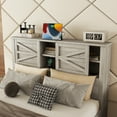 thumbnail image 3 of GOWE Ensemble de Chambre 3 Pcs Format Double Style Ferme Lit Plateforme avec Double Glissade [Construction Robuste] Construction Robuste, Vous Offrant la Combinaison Ultime de Matériau Solide et durable a, 3 of 5