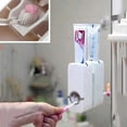 thumbnail image 3 of HEVIRGO Bathroom Wall Mount Rack Automatic Toothpaste Dispenser Brush Holder, 3 of 4