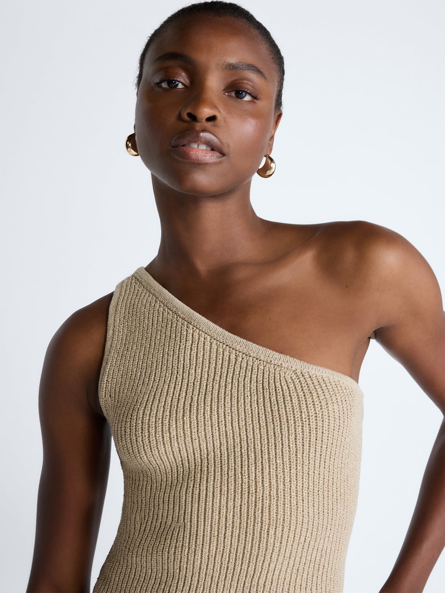 Scoop Women's and Women's Plus One Shoulder Knit Top, Sizes XS-4X